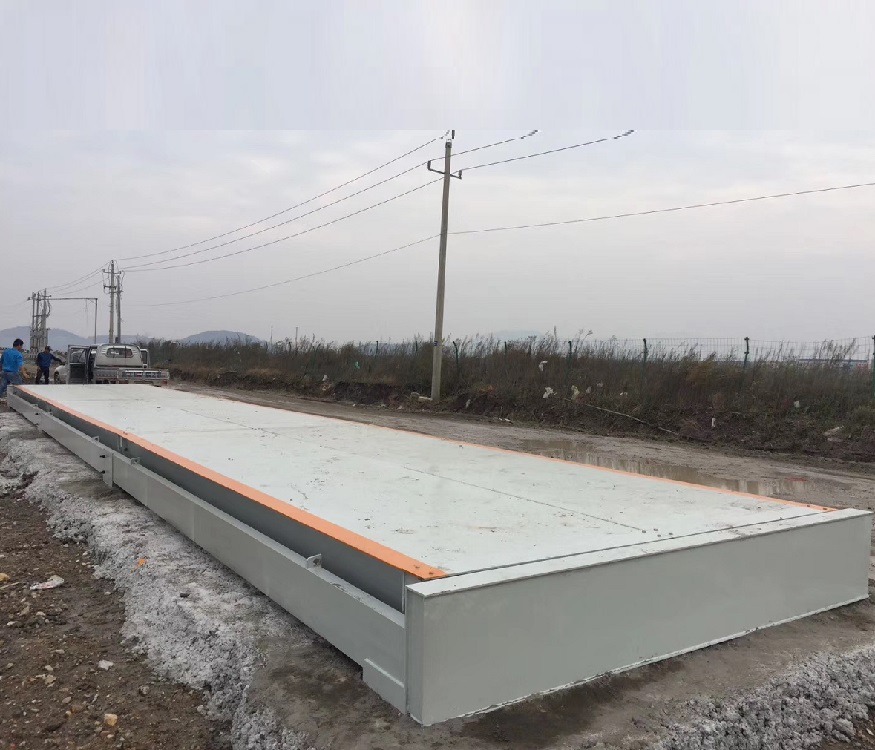 Protable steel frame foundation Truck Scale