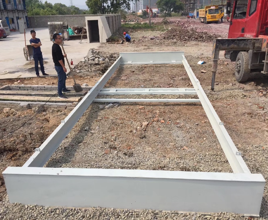 Protable steel frame foundation Truck Scale